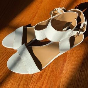Nine West White Sandals